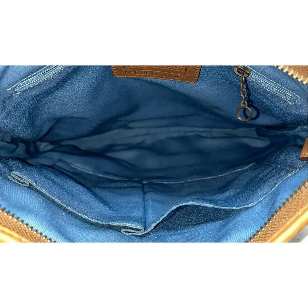 Women’s Vintage Coach B06Q-10018 Crossbody Bag Multicolor Patchwork Monogram